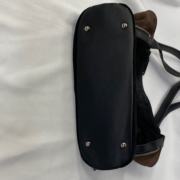 Tignanello Women's Black Suede Shoulder Bag - Picture 11 of 16